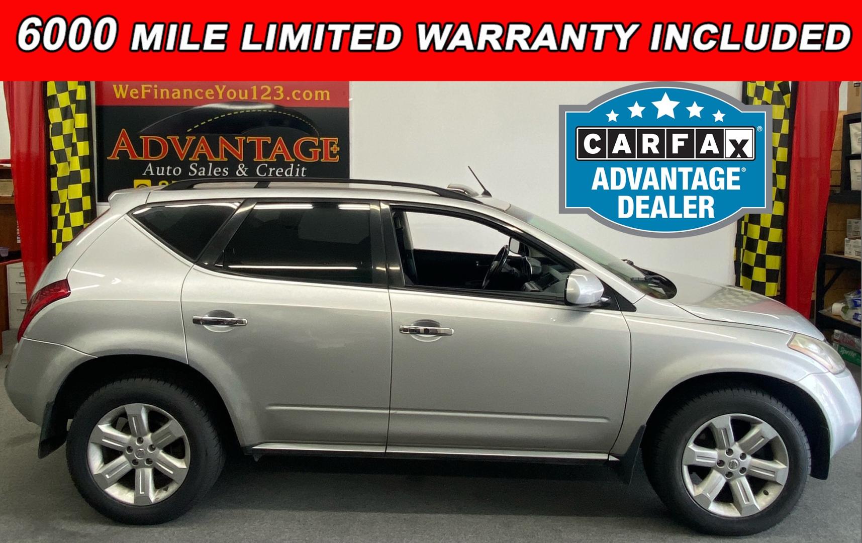 2007 SILVER Nissan Murano S AWD (JN8AZ08W67W) with an 3.5L V6 DOHC 24V engine, Automatic CVT Overdrive transmission, located at 533 S West End Blvd., Quakertown, PA, 18951, (877) 257-4995, 40.343994, -75.303604 - INCLUDED IN THE SALE PRICE OF EVERY VEHICLE: 48 Hour Money Back Guarantee 6 Month - 6,000 Mile Warranty Brand New PA State Inspection & Emission $10 Oil Changes for the Life of the Loan Complete CARFAX - Photo#0